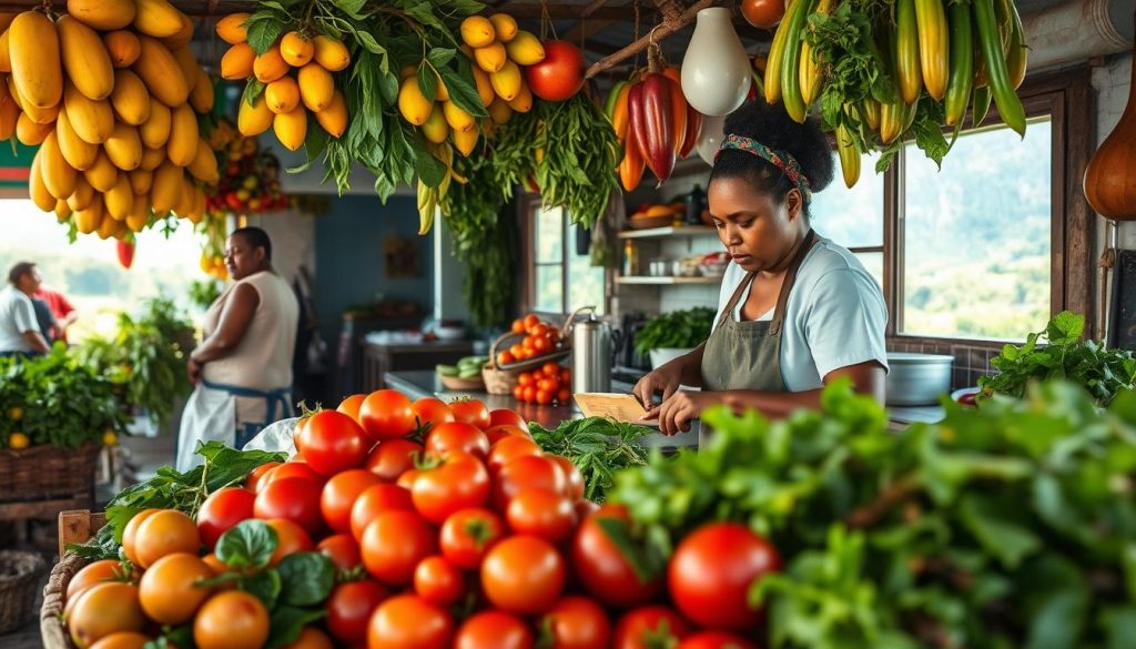 Creole cooking with local ingredients Creole cooking with local ingredients