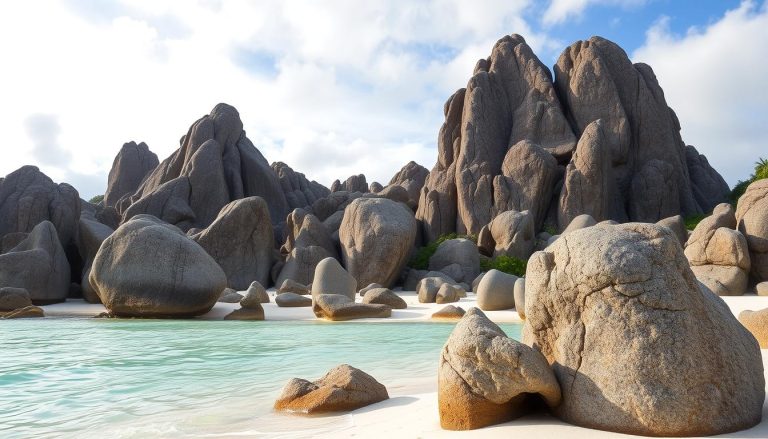 Granite boulders La Digue
