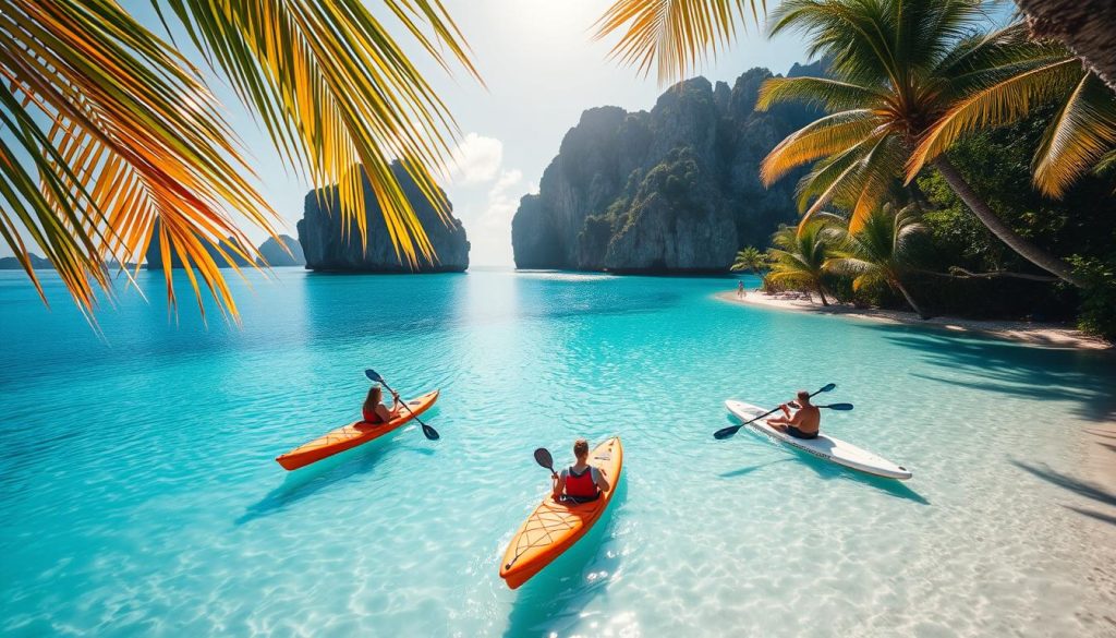 Kayaking and paddleboarding tours in Anse Royale Kayaking and paddleboarding tours in Anse Royale