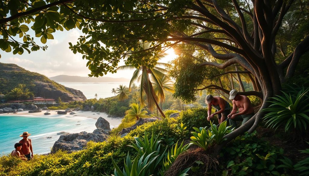 La Digue conservation efforts La Digue conservation efforts