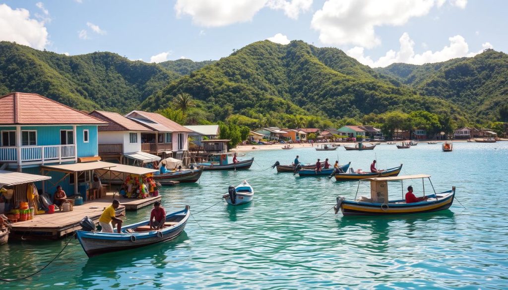 La Digue fishing villages La Digue fishing villages