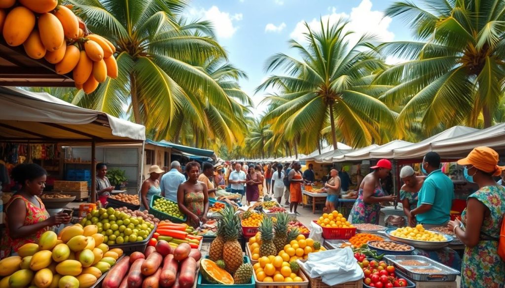 La Digue food market La Digue food market