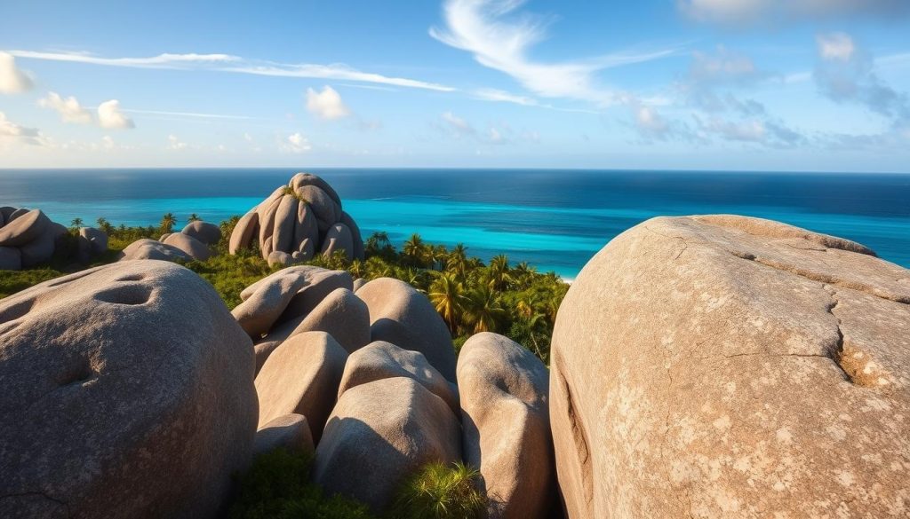La Digue granite boulders La Digue granite boulders