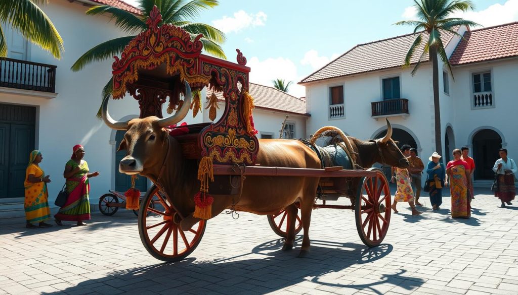 La Digue ox-cart cultural heritage La Digue ox-cart cultural heritage