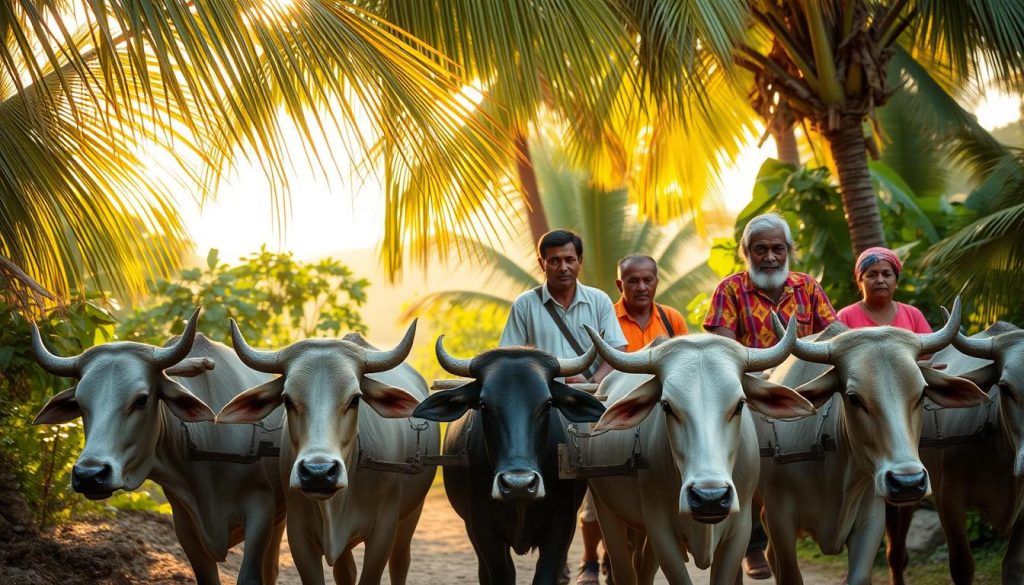 La Digue ox-cart drivers La Digue ox-cart drivers