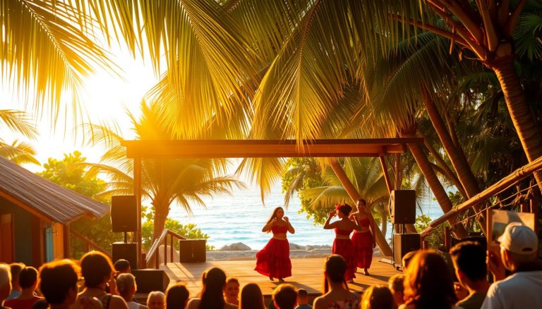 Live music and traditional dance performances on La Digue