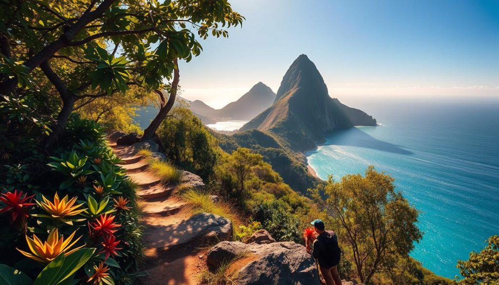 Nid d'Aigle hike La Digue Nid d'Aigle hike La Digue