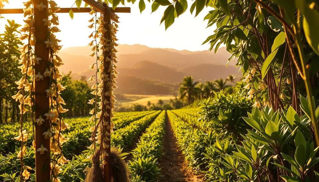 Seychelles vanilla plantation Seychelles vanilla plantation