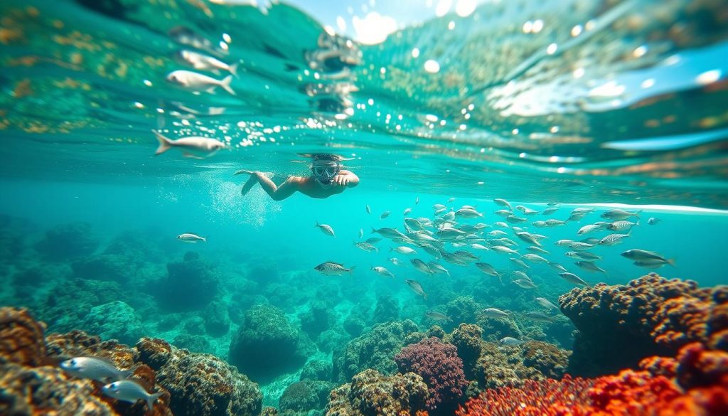 Snorkeling in Beau Vallon Snorkeling in Beau Vallon