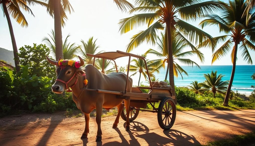 Traditional ox-cart La Digue Traditional ox-cart La Digue