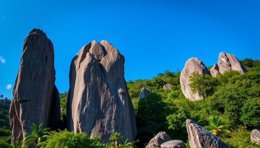 Unique rock formations La Digue Unique rock formations La Digue
