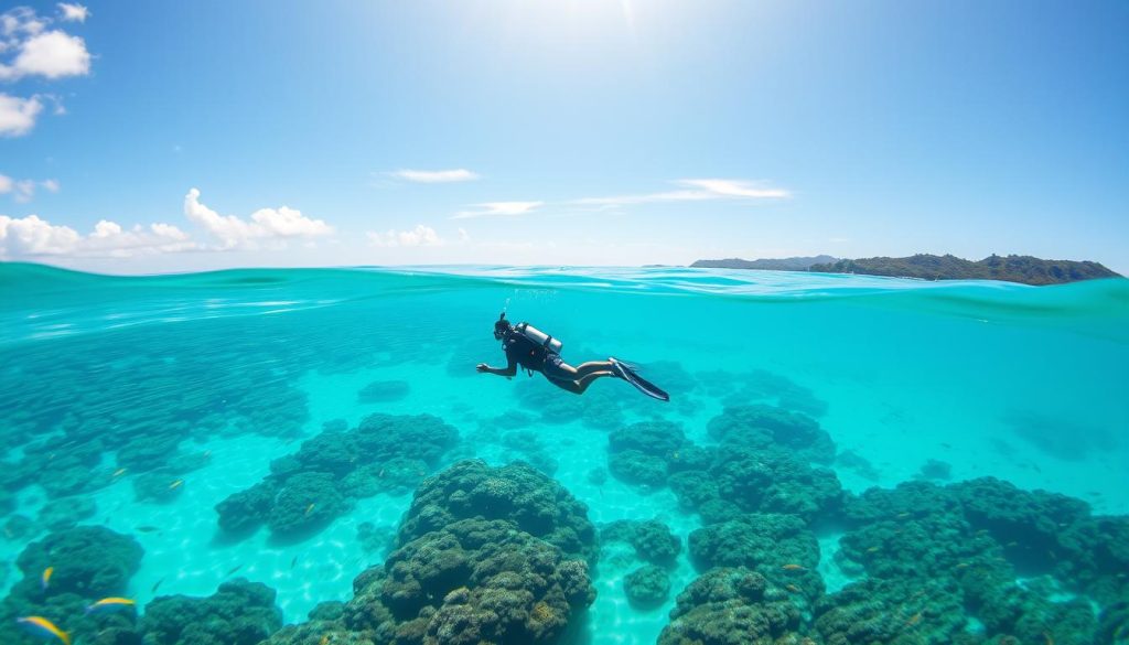 diving in Beau Vallon diving in Beau Vallon