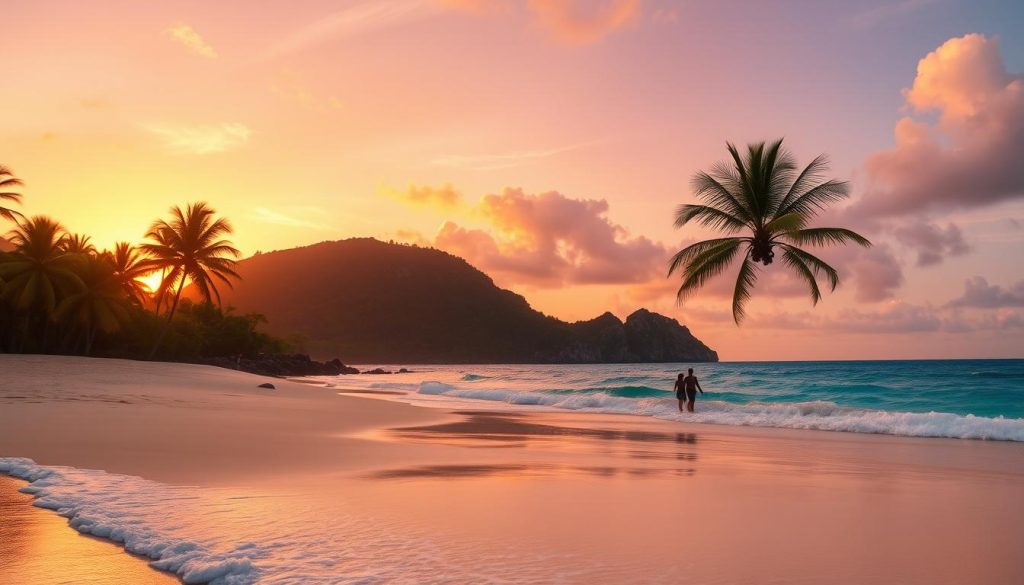 sunset beach Beau Vallon sunset beach Beau Vallon