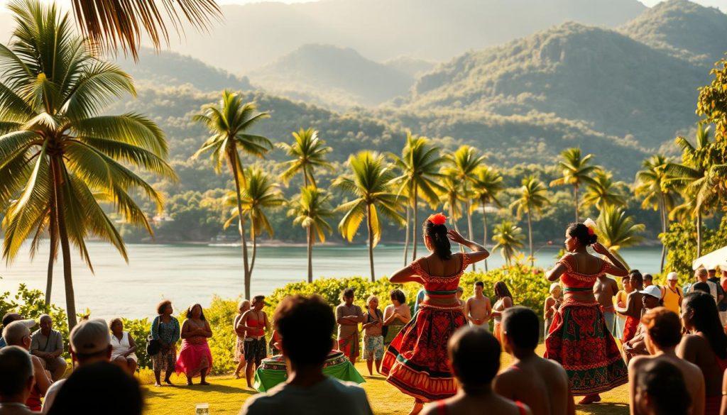 traditional dance performances on La Digue traditional dance performances on La Digue