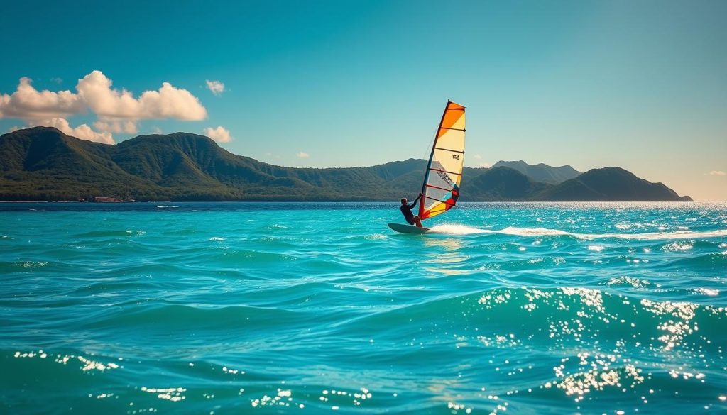 windsurfing Beau Vallon windsurfing Beau Vallon